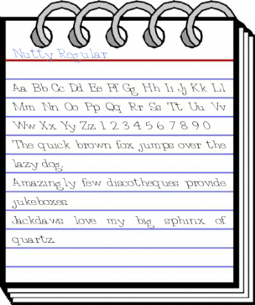 Nutty Regular Font