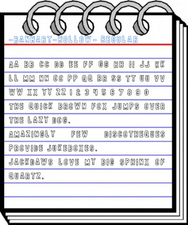 -banhart-hollow- Regular Font