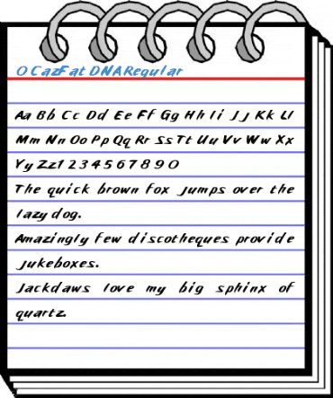 0 CazFat DNA Regular Font