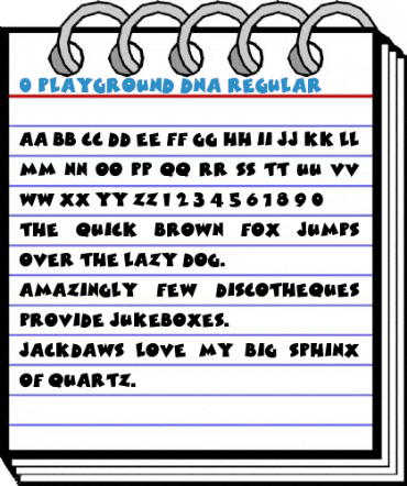 0 PlayGround DNA Regular Font