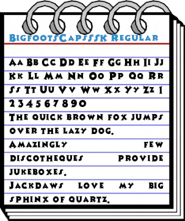 BigfootSCapsSSK Regular Font