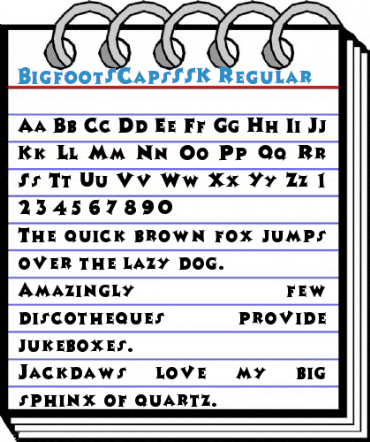 BigfootSCapsSSK Regular Font