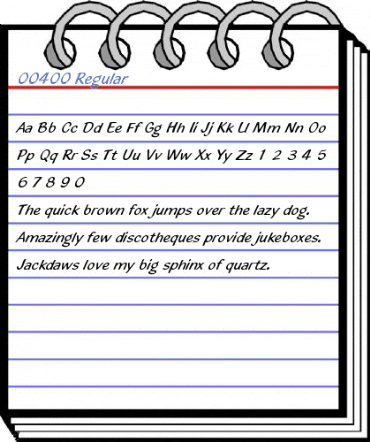 00400 Regular Font