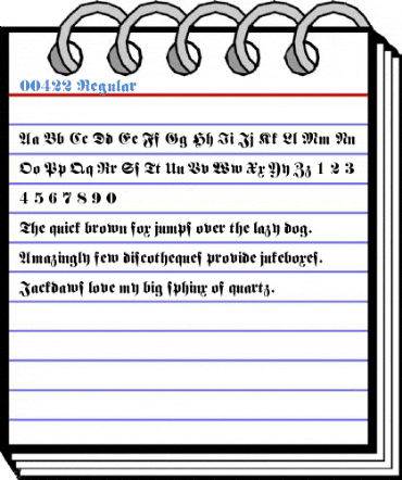 00422 Regular Font