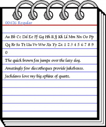 00426 Regular Font
