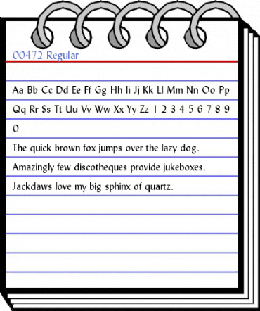 00472 Regular Font