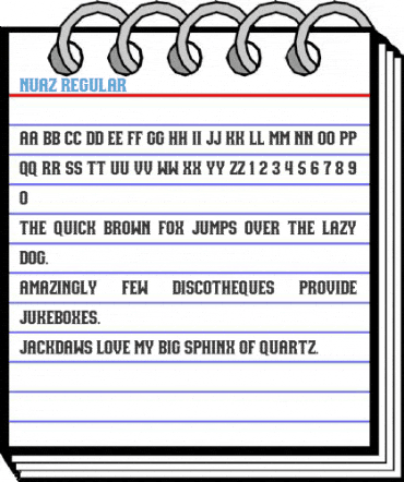 NUAZ Regular Font