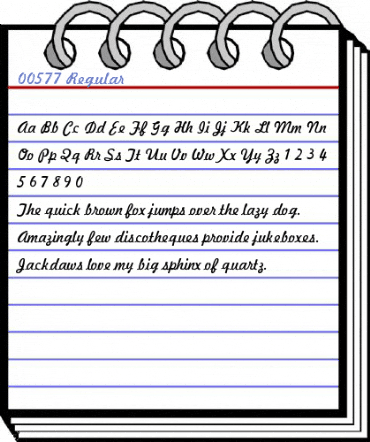 00577 Regular Font