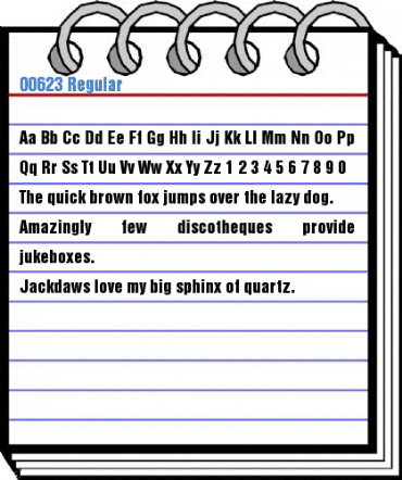 00623 Regular Font