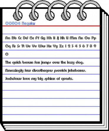 00804 Regular Font