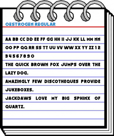 Oestrogen Regular Font