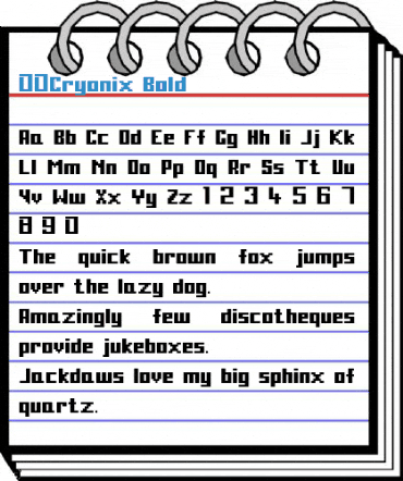 00Cryonix Bold Font