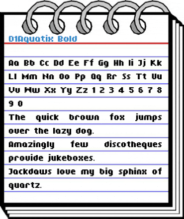 01Aquatix Bold Font