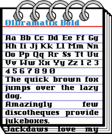 01Dramatix Bold Font