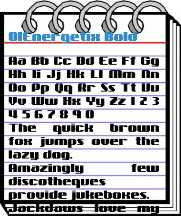 01Energetix Bold Font