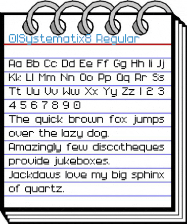 01Systematix8 Regular Font