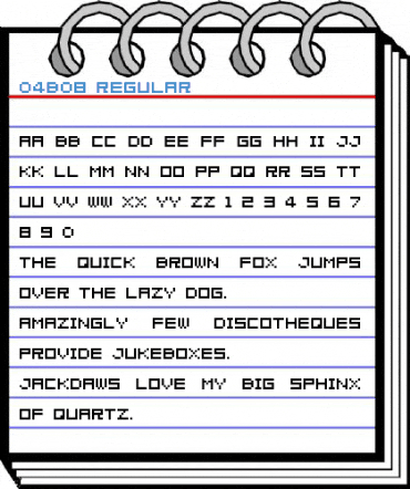 04b08 Regular Font