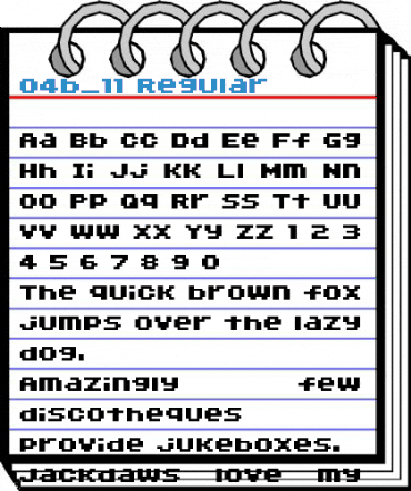 04b_11 Regular Font