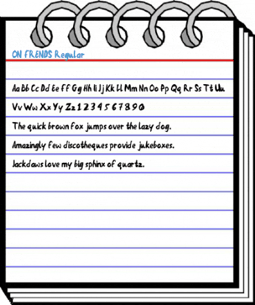 ON FRENDS Regular Font