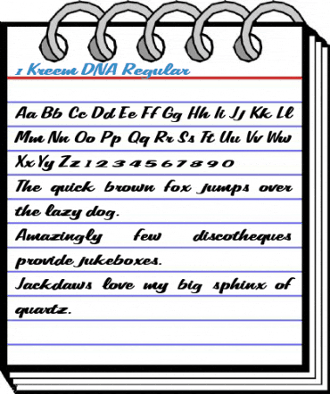 1 Kreem DNA Regular Font