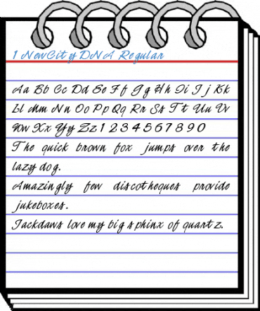 1 NewCity DNA Regular Font