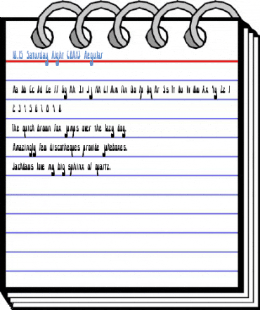 10.15 Saturday Night (BRK) Regular Font