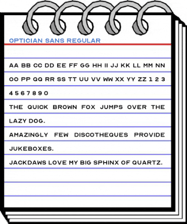 Optician Sans Regular Font