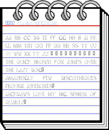 101! Flora Regular Font