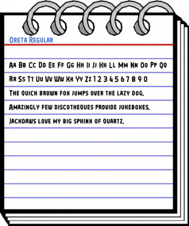 Oreta Regular Font