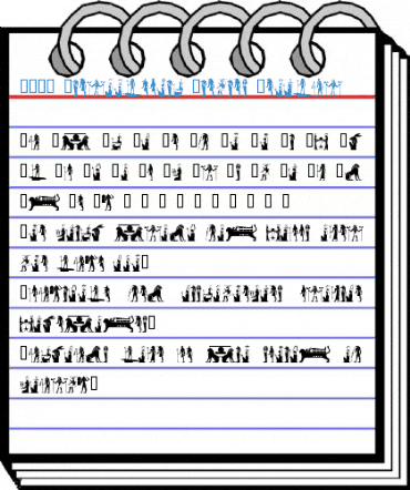 101! Hieroglyphic Dieties Regular Font