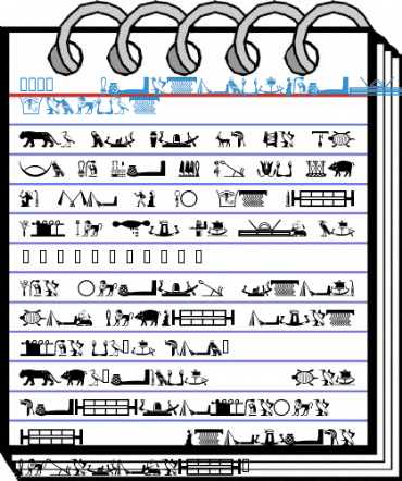 101! HieroglyphiX III Font