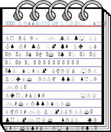 101! HollYDaY TreeZ Regular Font
