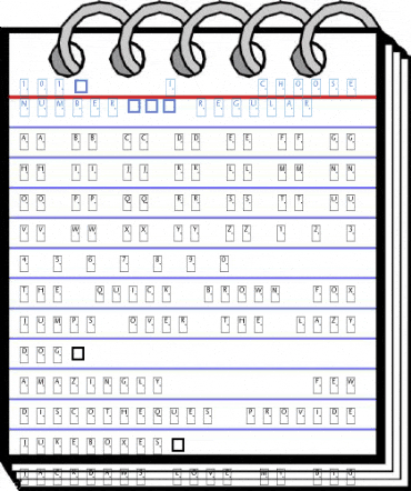 101! I Choose Door Number... Regular Font
