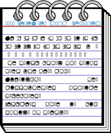 101! Mayan Day GlyphZ Regular Font
