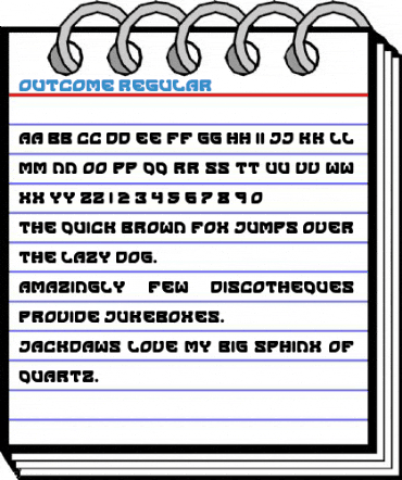 Outcome Regular Font