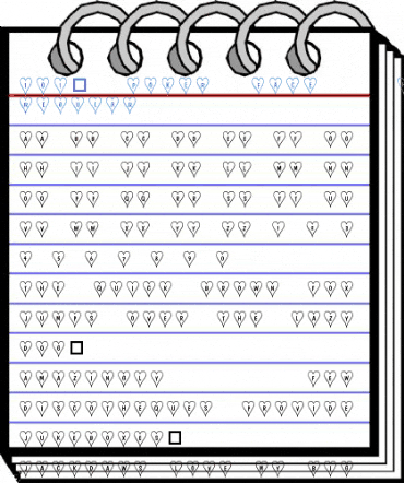 101! Poker Face  HeartZ Regular Font