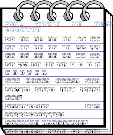 101! Route to Fontville Regular Font