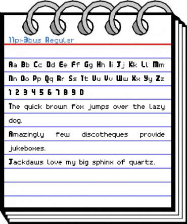 11px3bus Regular Font