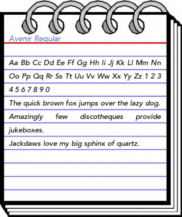 Avenir Regular Font