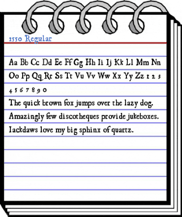 1550 Regular Font