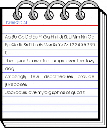 176MKSD AL Font