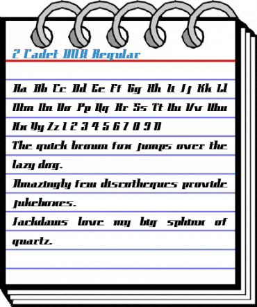 2 Cadet DNA Regular Font