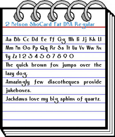 2 Nelson ShoCard Fat DNA Regular Font