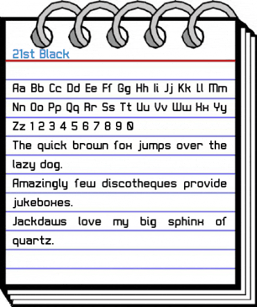 21st Black Font