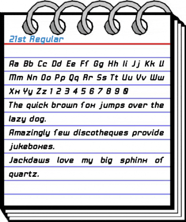 21st Regular Font