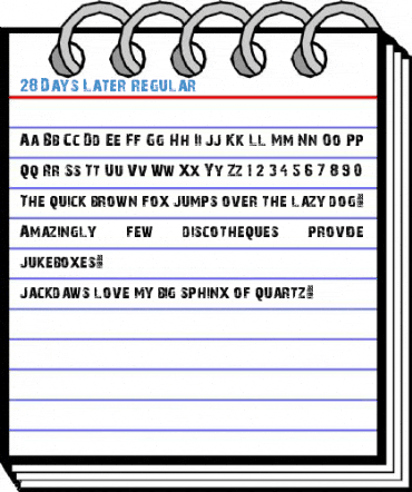 28 Days Later Regular Font
