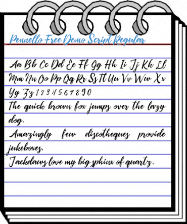Pennello Free Demo Script Regular Font