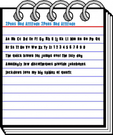 2Peas Bad Attitude 2Peas Bad Attitude Font