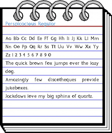 Perspicacious Regular Font