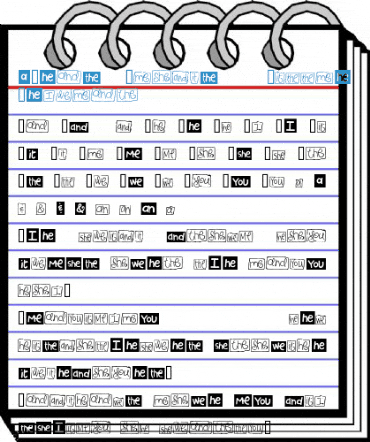 2Peas Blocks Little Words Regular Font